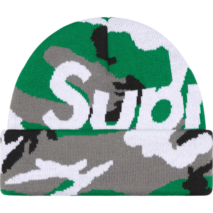 Supreme FW25 Big Logo Camo Beanie's