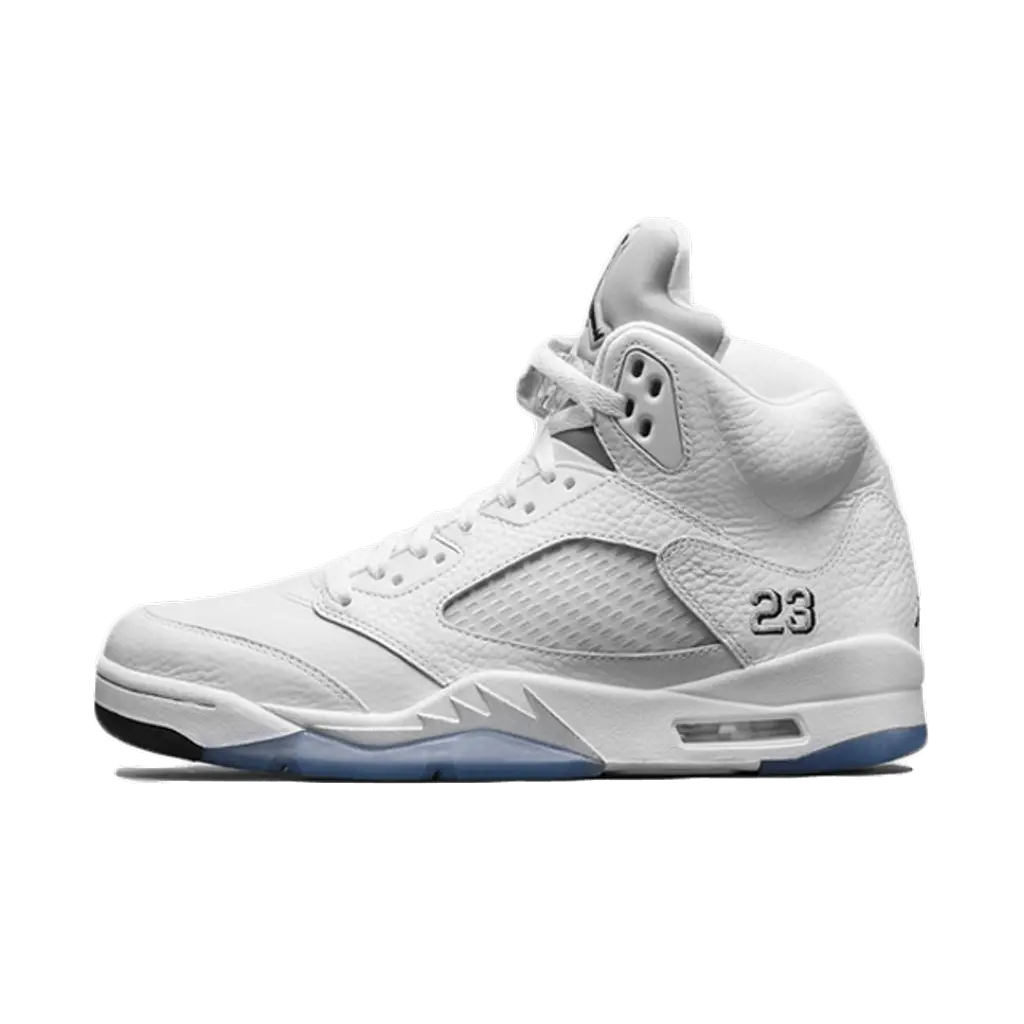 Air Jordan 5 White Metallic Silver