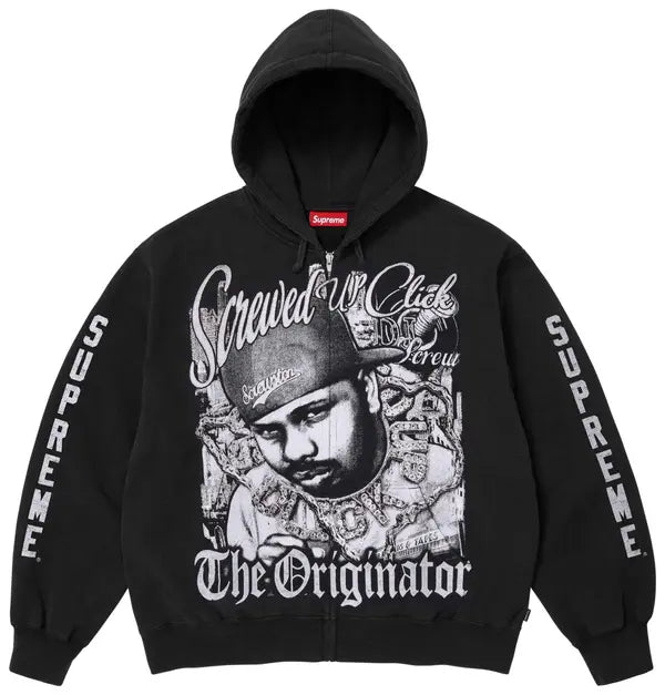 Supreme DJ Screw Zip Up Hooded Sweatshirt