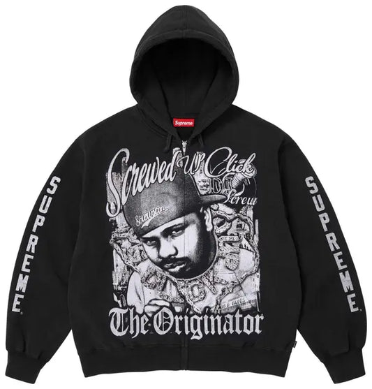 Supreme DJ Screw Zip Up Hooded Sweatshirt