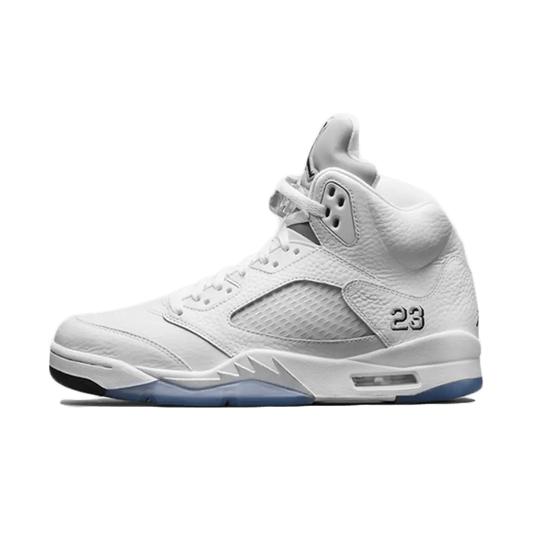 Air Jordan 5 White Metallic Silver