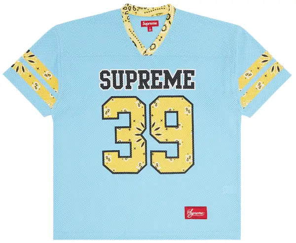 Supreme Bandana Football Jersey 'Blue'