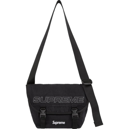 Supreme Black Denim Messenger Bag